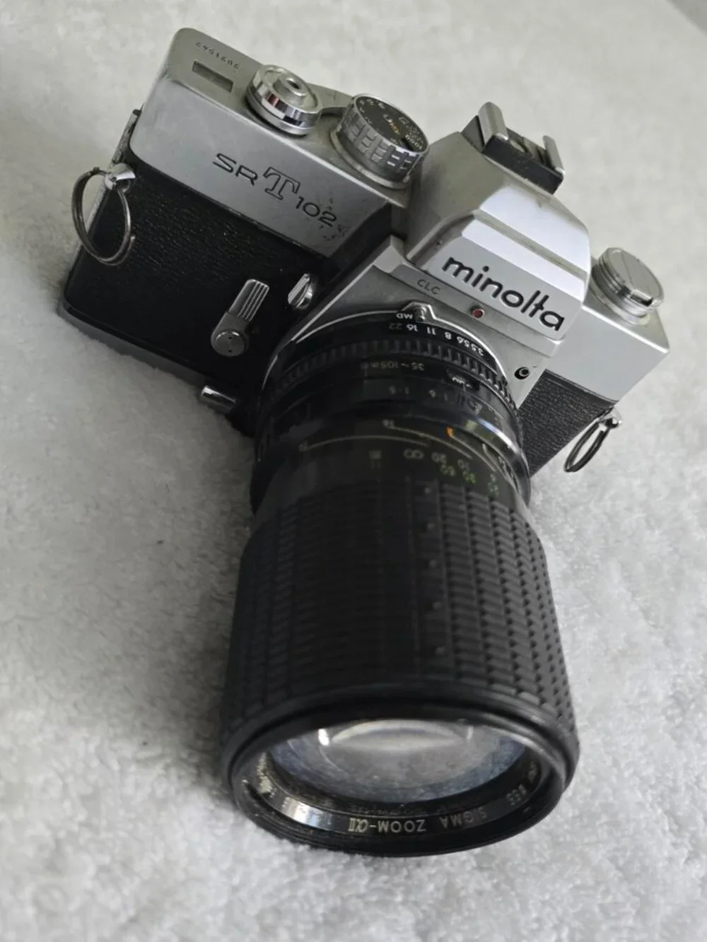 Vintage Camera Minolta SR-T 102 with Zoom Lens